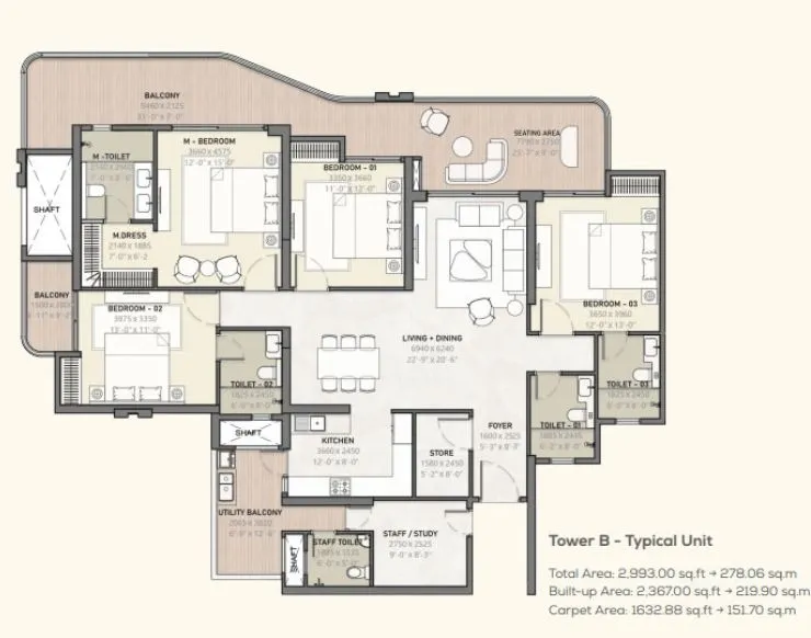 2 BHK Plan