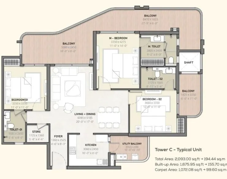4 BHK Plan